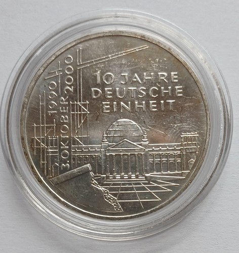 Silbermünze 10 jahre - 10, dm