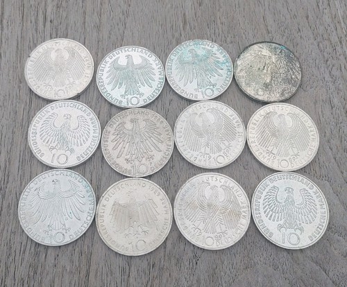 Münzsammlung 12x deutsche - 12x, 10