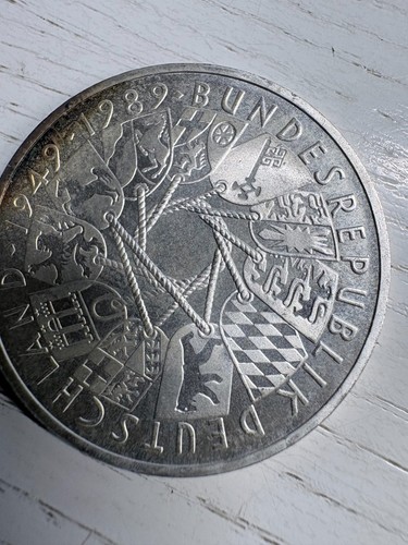 Silbermünze 1989 40 - dm,