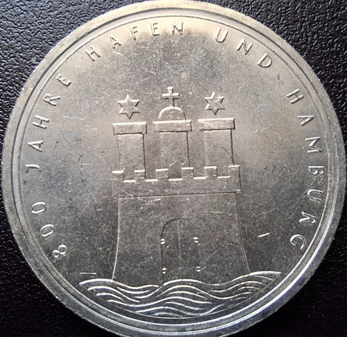 Silbermünze 1989 800 - 10, dm