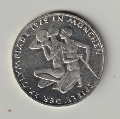 Silber münze spiele der - dm,
