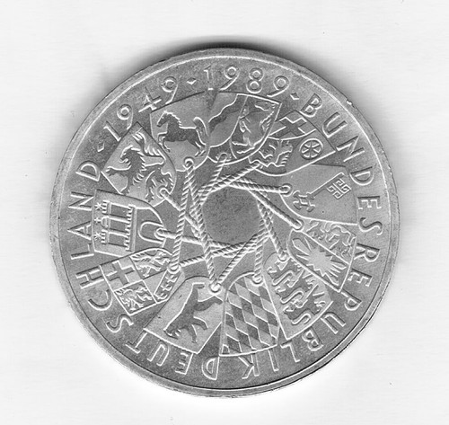 Silbermünze 1989 40 - dm,